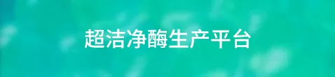 超洁净酶生产平台